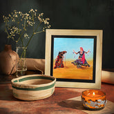 Kalbeliya Dance Rajasthan Wall Paintings from Island Rangoli from Deewar collection